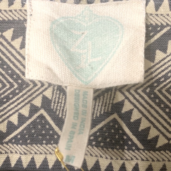 Z&L Ethnic Print Boho Cotton Maxi Dress Medium - Picture 3 of 7